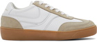 Dries Van Noten White Leather & Suede Sneakers