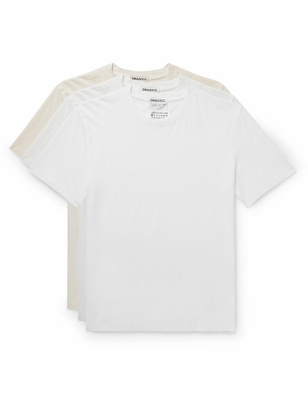 Photo: Maison Margiela - Three-Pack Organic Cotton-Jersey T-Shirt - White