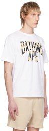 BAPE White 1st Camo NYC T-Shirt