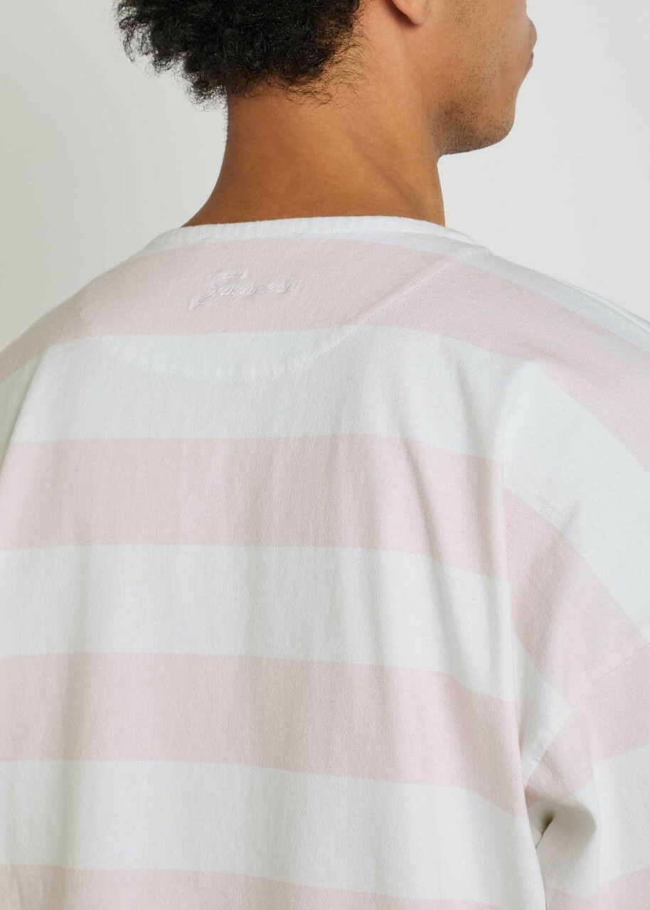 Jacquemus Le Tshirt Mariniére Striped Cotton T-shirt White