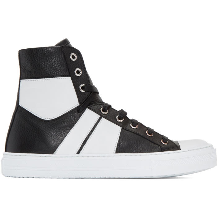 Photo: Amiri Black and White Sunset High-Top Sneakers