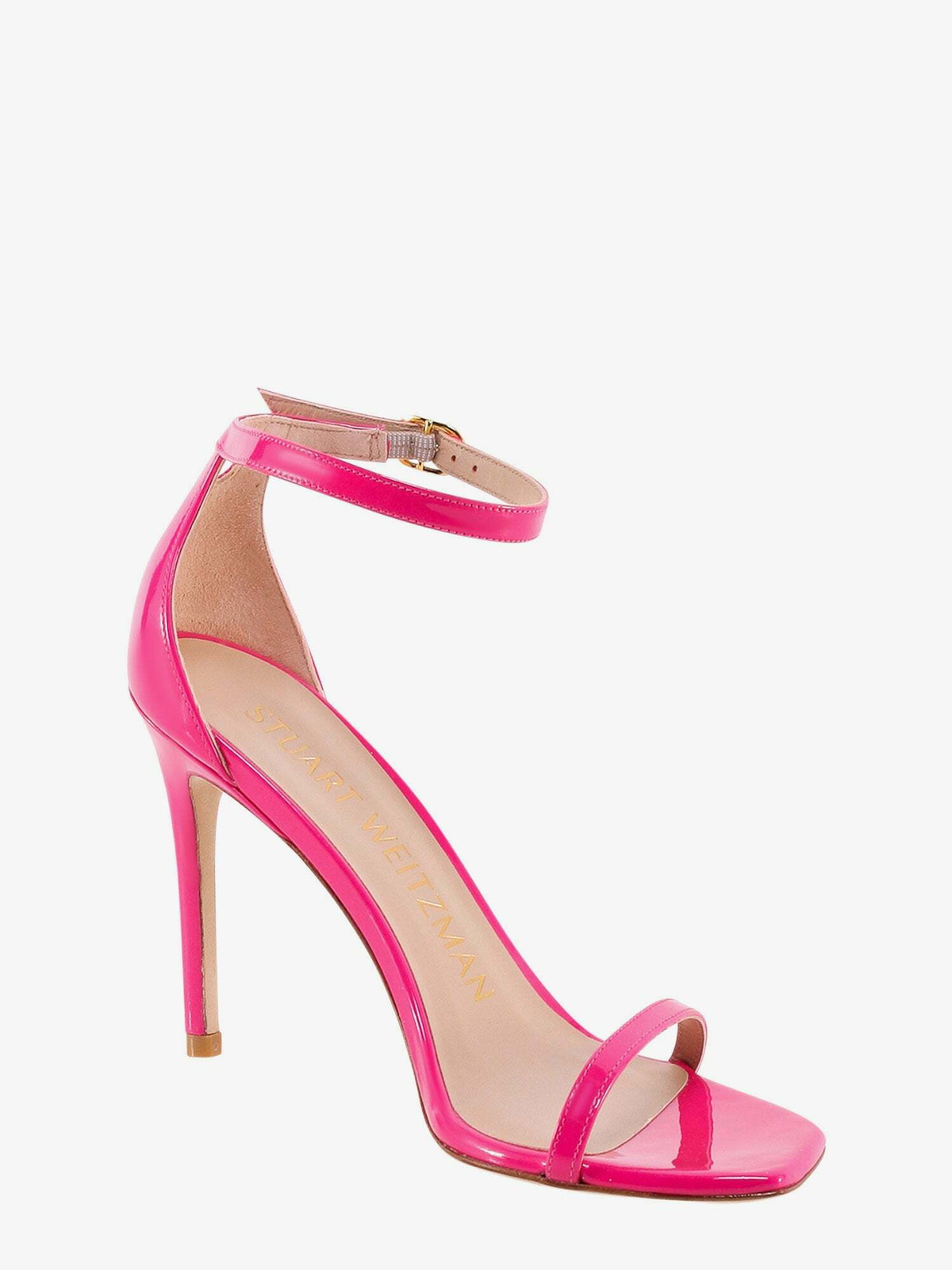 サンダル・ミュール STUART WEITZMAN Women Sandals SK306 XW9 Pink Stuart Weitzman Women's Rosita Slide Sandal, Dusty Pink Tpu