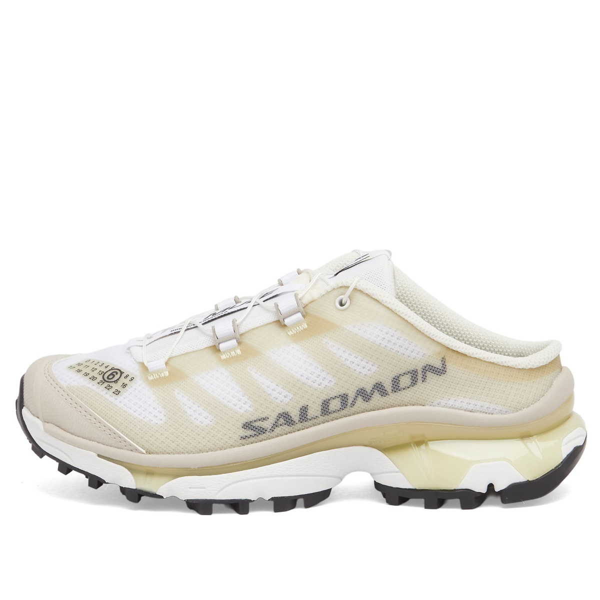 MM6 Maison Margiela Women's x Salomon XT Mule 4 Sneaker in White/Green Haz/Silver