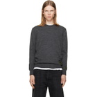 Maison Margiela Gray Wool-Blend Patch Sweater