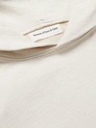 Museum Of Peace & Quiet - Logo-Print Cotton-Jersey Hoodie - Neutrals