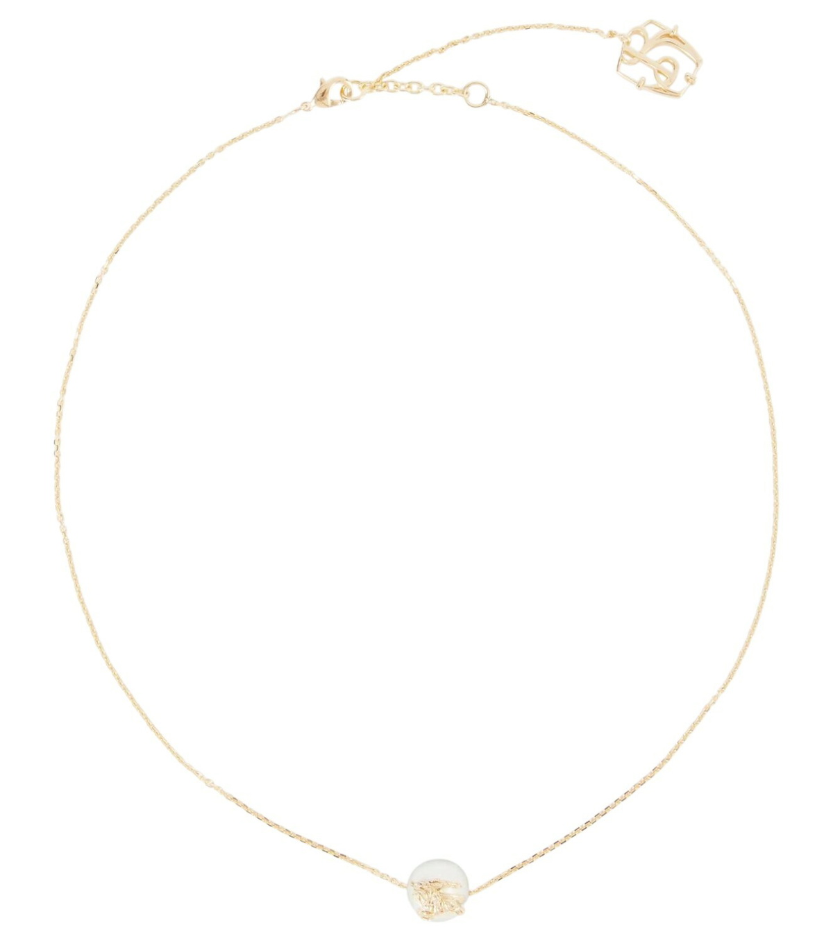 Burberry Gold 'Burberry Love' Necklaces Burberry