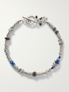 Peyote Bird - Cendre Sterling Silver Multi-Stone Beaded Bracelet