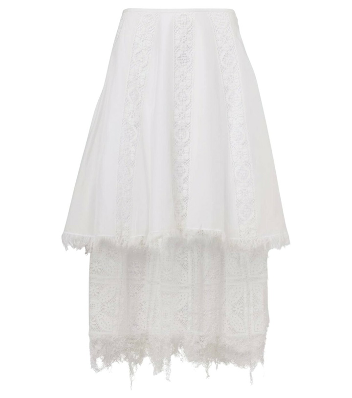 Photo: Loewe Paula's Ibiza cotton and silk midi skirt