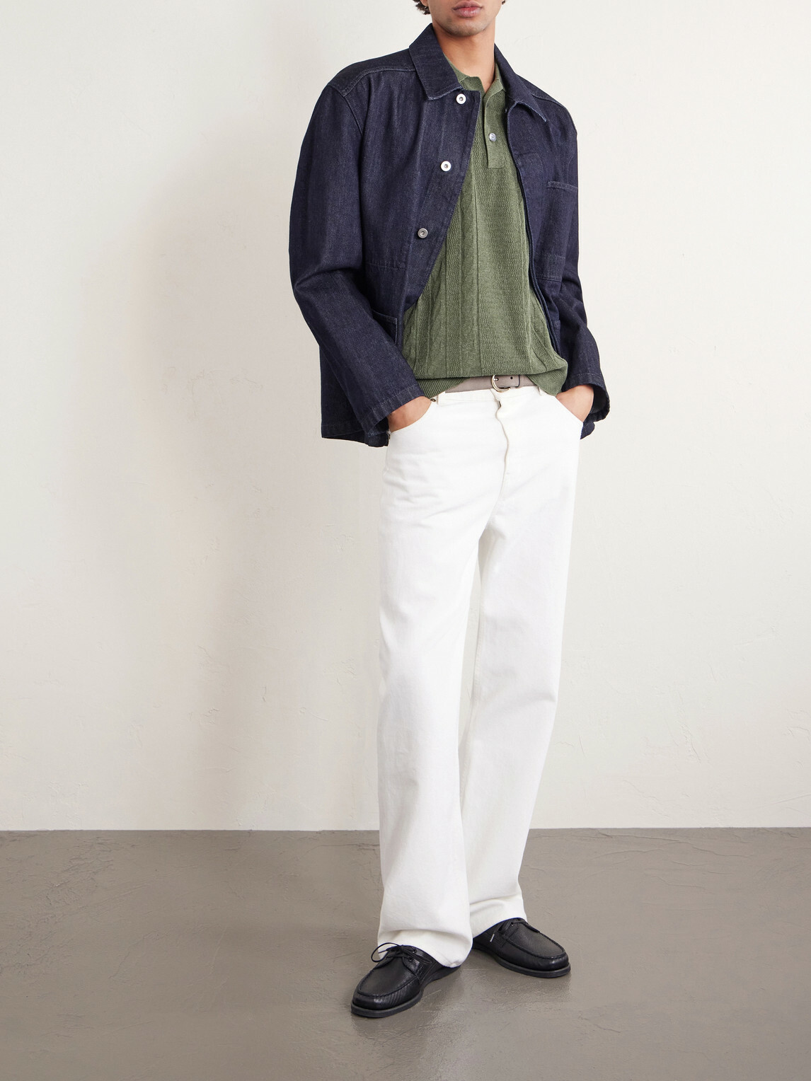 PIACENZA 1733 - Silk and Linen-Blend Polo Shirt - Green