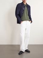 PIACENZA 1733 - Silk and Linen-Blend Polo Shirt - Green