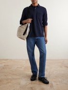 Hartford - Cotton-Piqué Polo Shirt - Blue