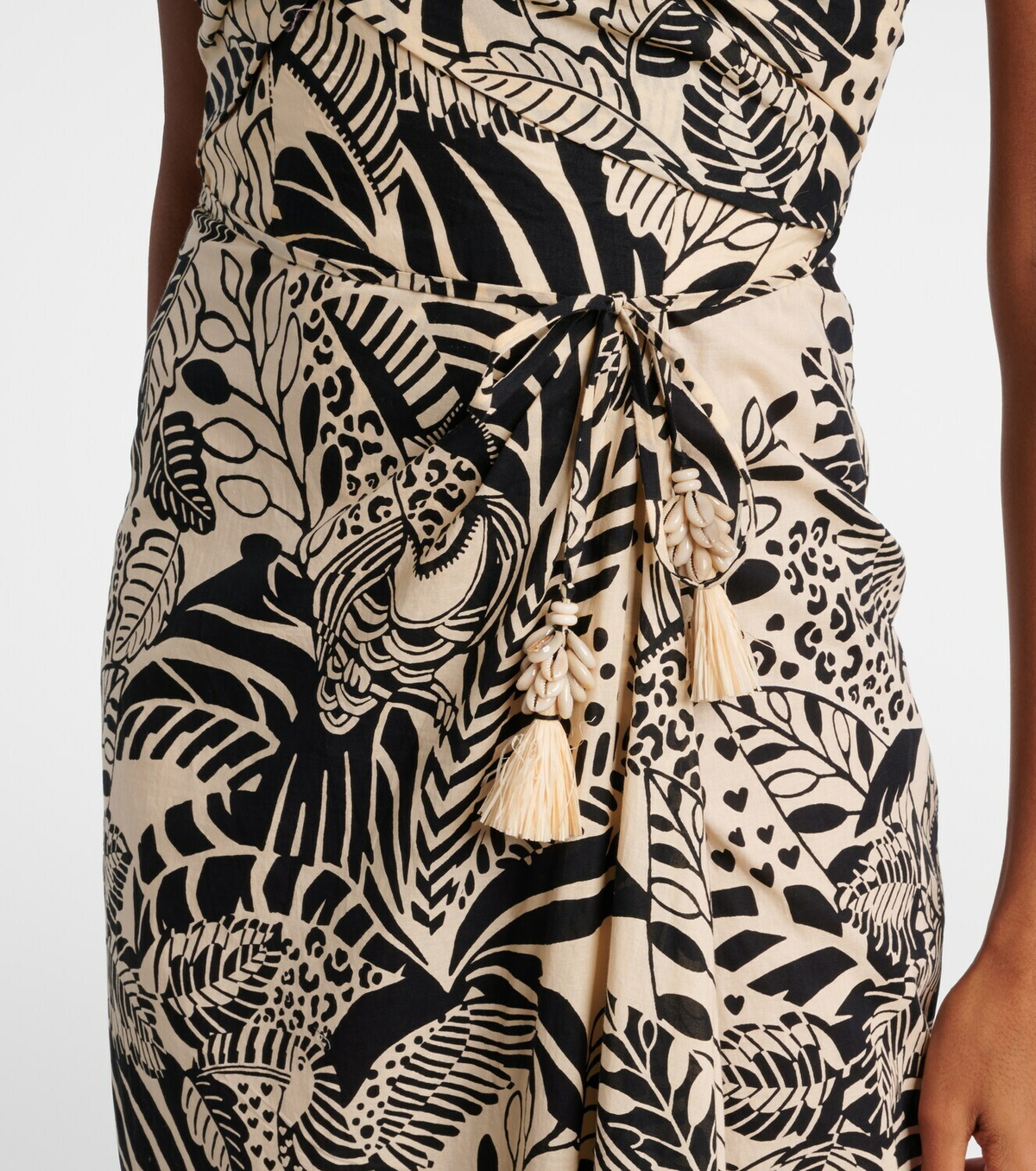 Poupette St Barth Collina printed cotton midi dress