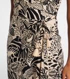 Poupette St Barth Collina printed cotton midi dress