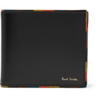 Paul Smith - Stripe-Trimmed Leather Billfold Wallet - Men - Black