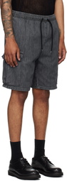 WTAPS Black MILS2301 Denim Shorts