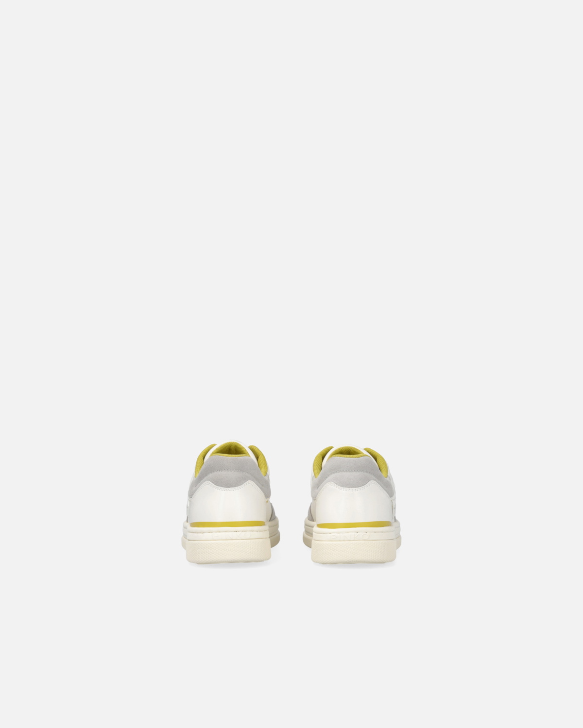 Pinko Flat Leather Sneakers With Embroidered Logo White/Lime