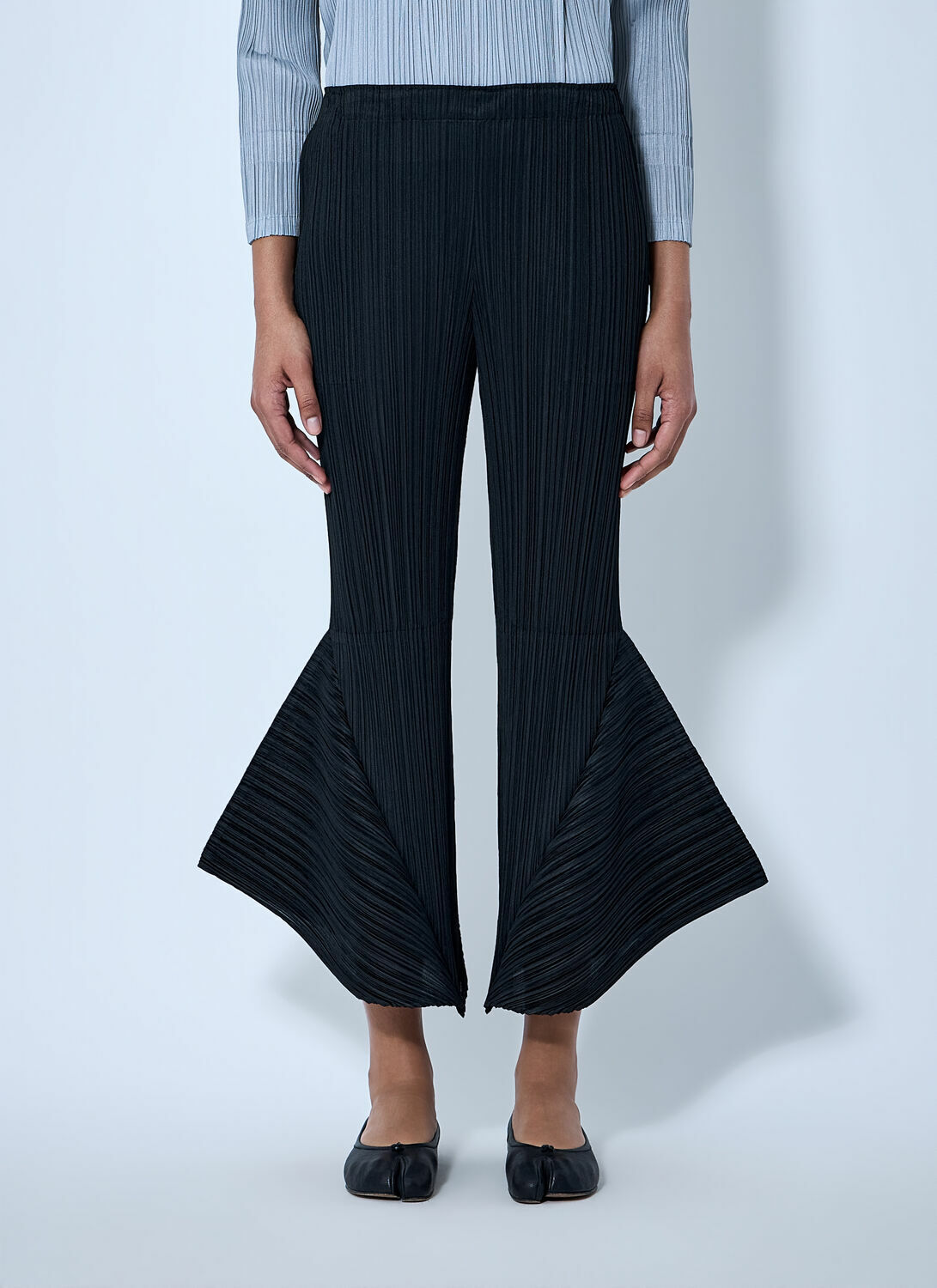 Pleats Please Issey Miyake Pleated Flare Trousers