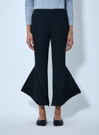 Pleats Please Issey Miyake Pleated Flare Trousers