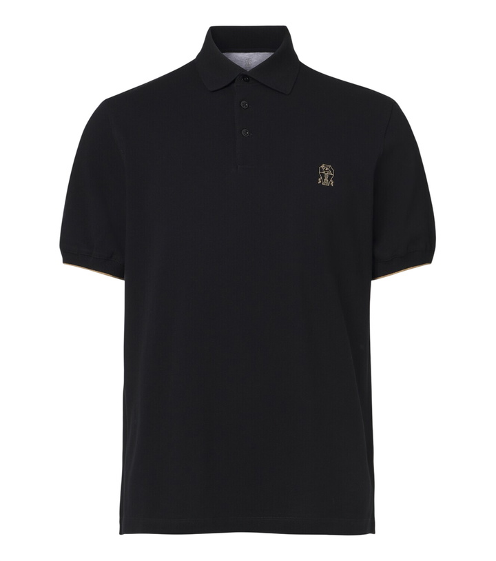 Photo: Brunello Cucinelli Cotton piqué polo shirt