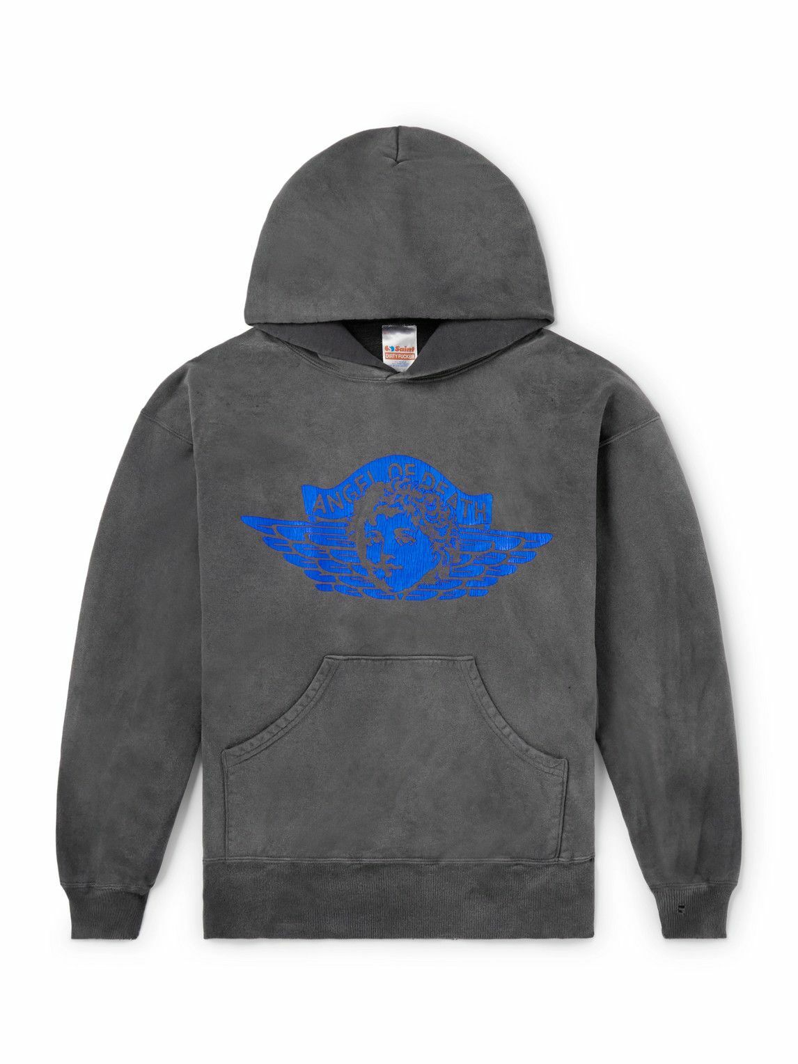 SAINT Mxxxxxx - Pay Money to My Pain Distressed Printed Cotton