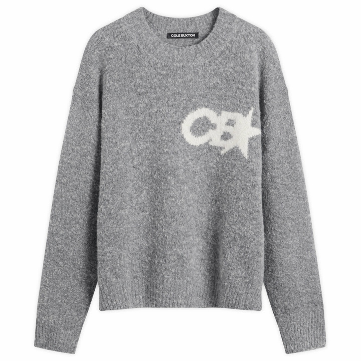 Photo: Cole Buxton Men's CB Star Knit Sweater in Grey
