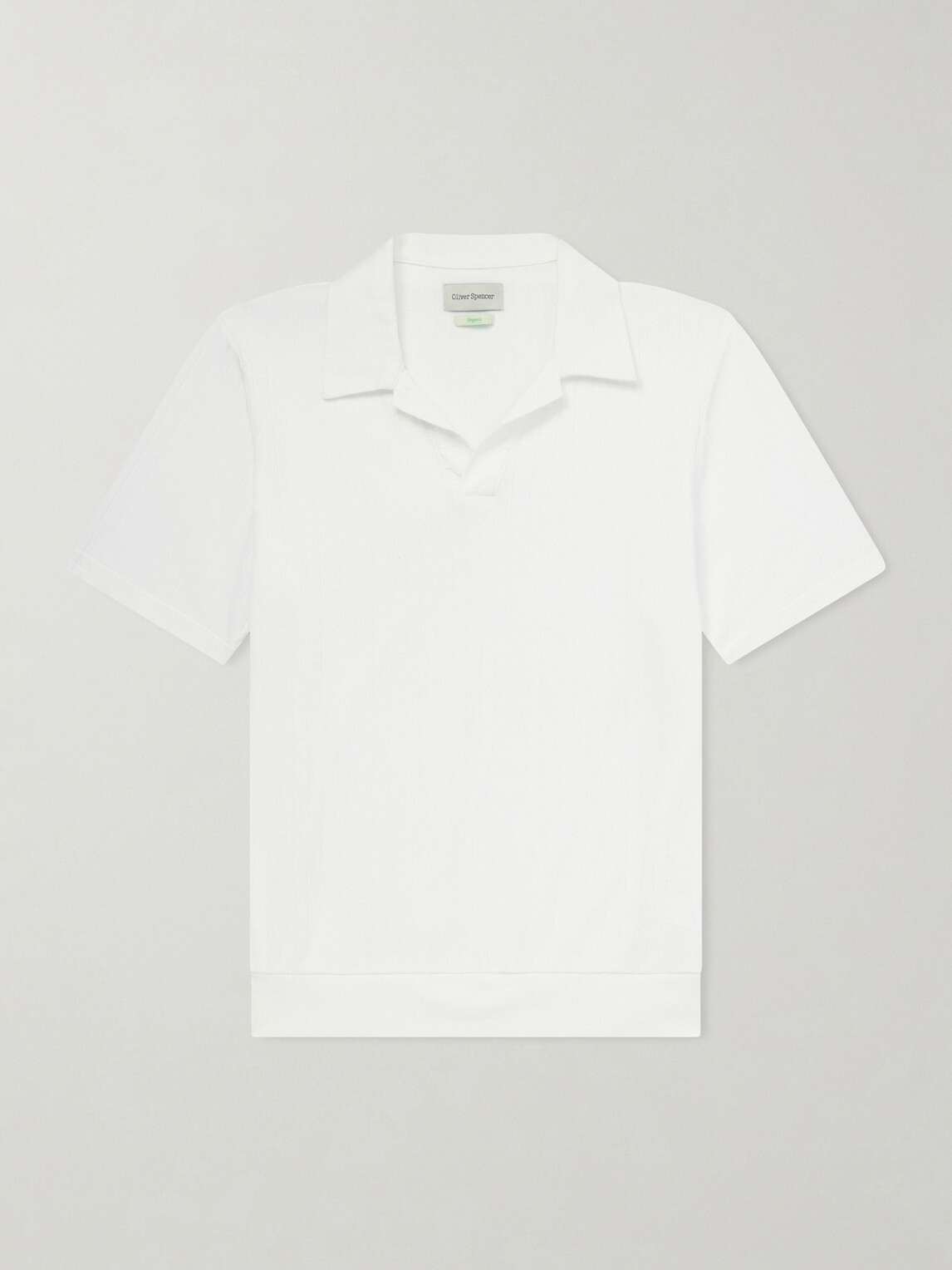 Oliver Spencer - Westcott Open-Collar Organic Cotton Polo Shirt - Neutrals