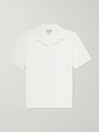 Oliver Spencer - Westcott Open-Collar Organic Cotton Polo Shirt - Neutrals