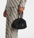 Burberry Reversible leather-trimmed pouch
