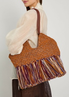 Zimmermann Goldentime Medium Fringed Raffia Tote bag - Multicoloured 1 - One Size