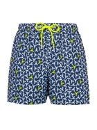 MC2 Saint Barth Man Lightweight Fabric Swim-shorts Lighting Micro Fantasy With Loabster Print