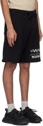 Hugo Black Racing Print Shorts