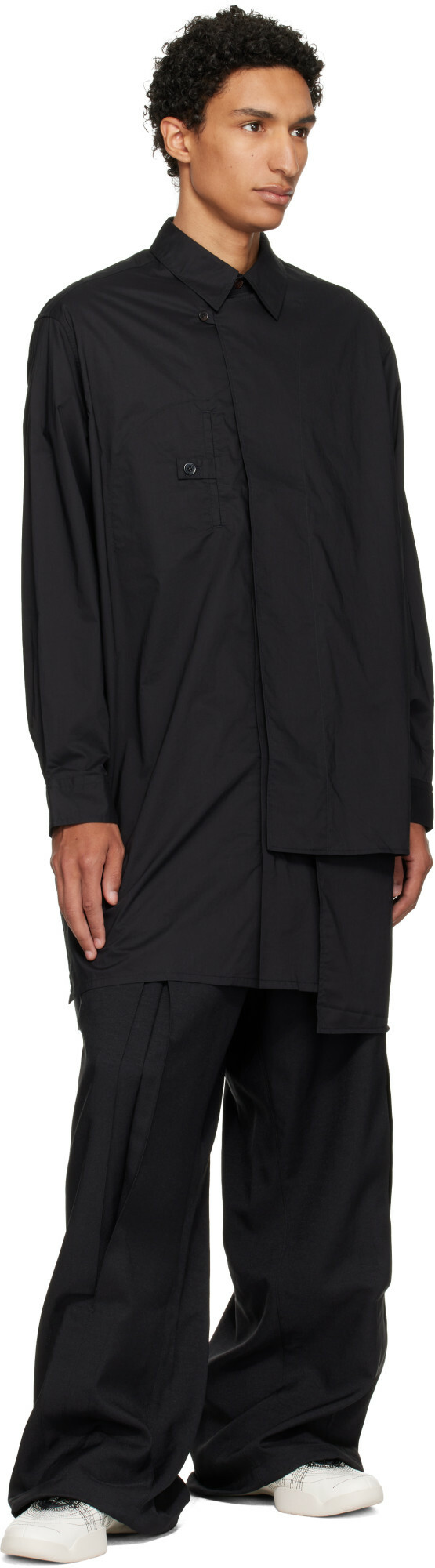 Y-3 Black Adaptive Cotton Shirt