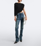 Balenciaga Draped one-shoulder jersey top