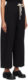 Subtle Le Nguyen Black Drawstring Lounge Pants