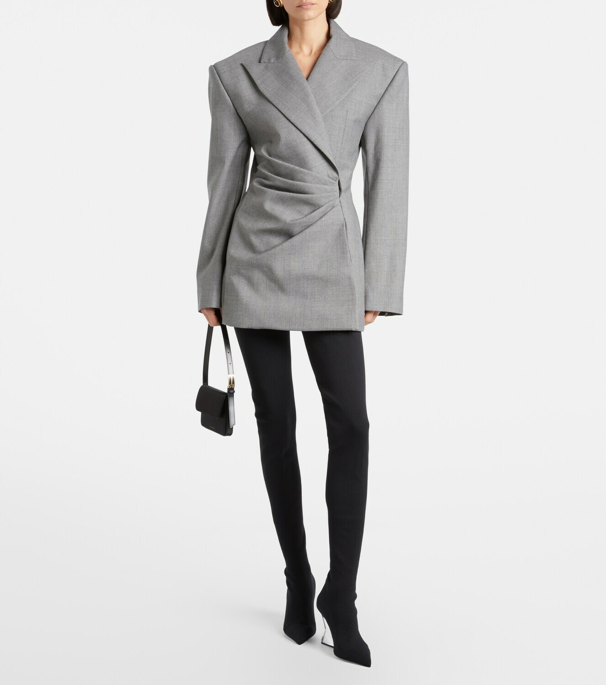 Balmain Knitted wedge over-the-knee boots