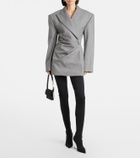 Balmain Knitted wedge over-the-knee boots