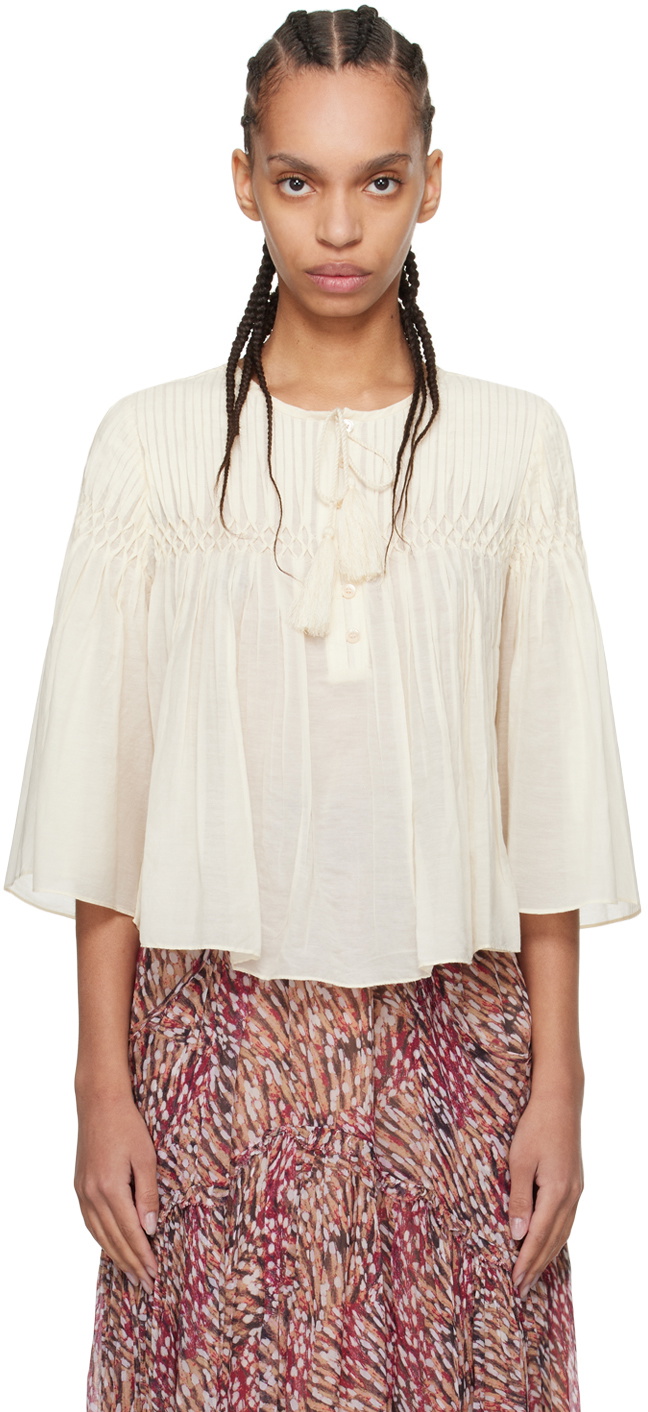 Isabel Marant Etoile: Off-White Axeliana Shirt | SSENSE