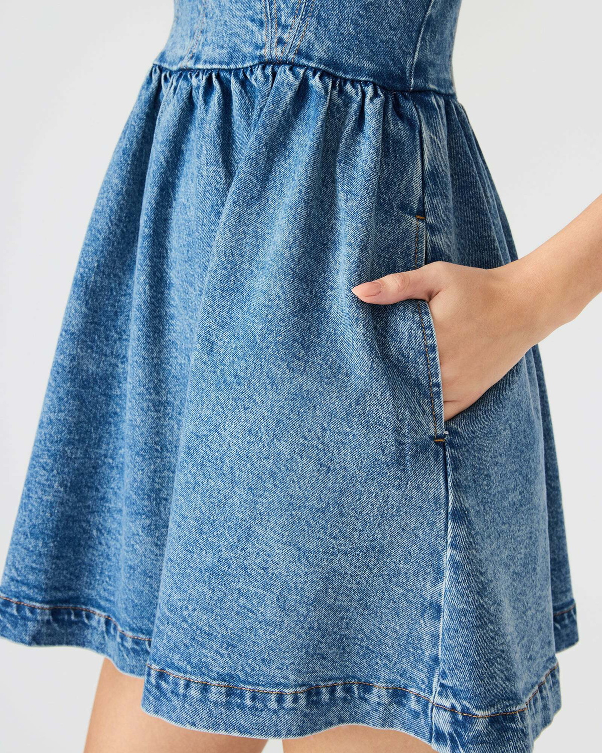 Steve Madden Meaghan Dress in Denim