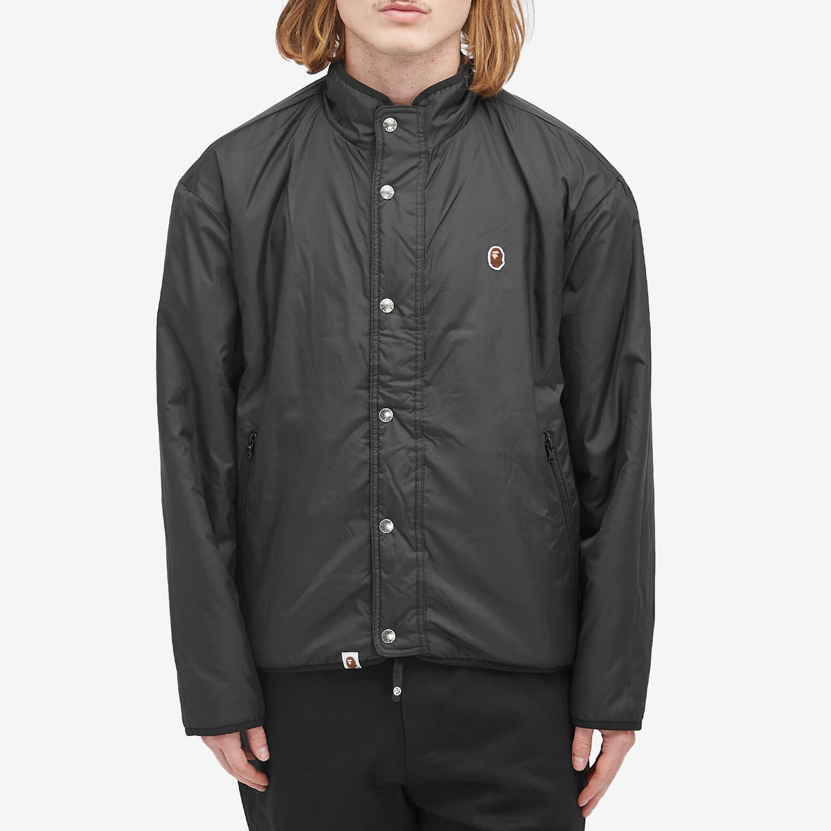 A Bathing Ape Men's ABC Camo Boa Reversible Jacket in Green A