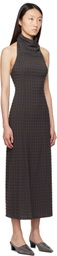 Paloma Wool Brown & Blue Olin Maxi Dress