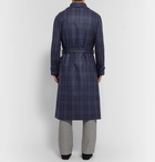 Loro Piana - Julien Checked Cashmere Robe - Blue