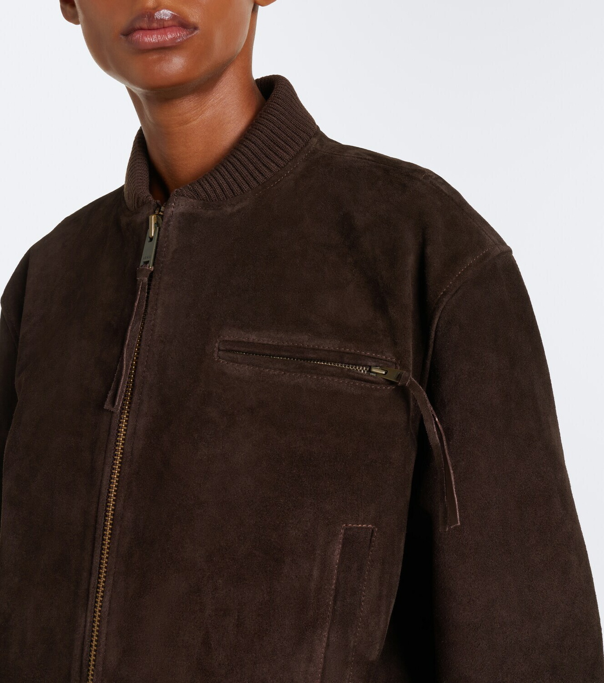 Arma Elysia suede bomber jacket
