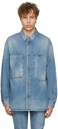 Diesel Blue Cotton Shirt