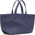 A.P.C. Blue 'Le Drummer' Toile Small Tote