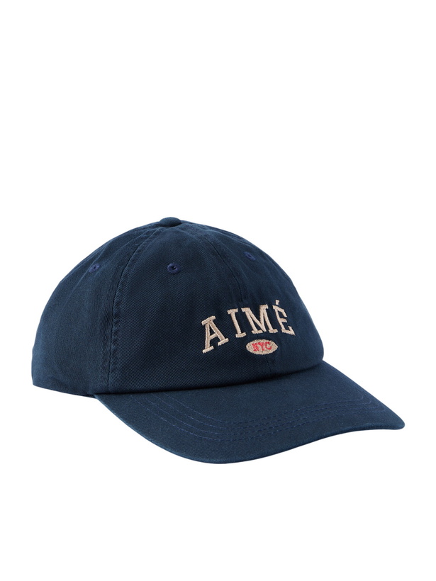 Photo: Aimé Leon Dore - Nyc Logo-Embroidered Cotton Cap - Blue