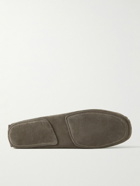 Thom Sweeney - Cashmere-Lined Suede Slippers - Brown