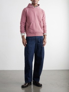 Remi Relief - Cotton-Fleece Hoodie - Red