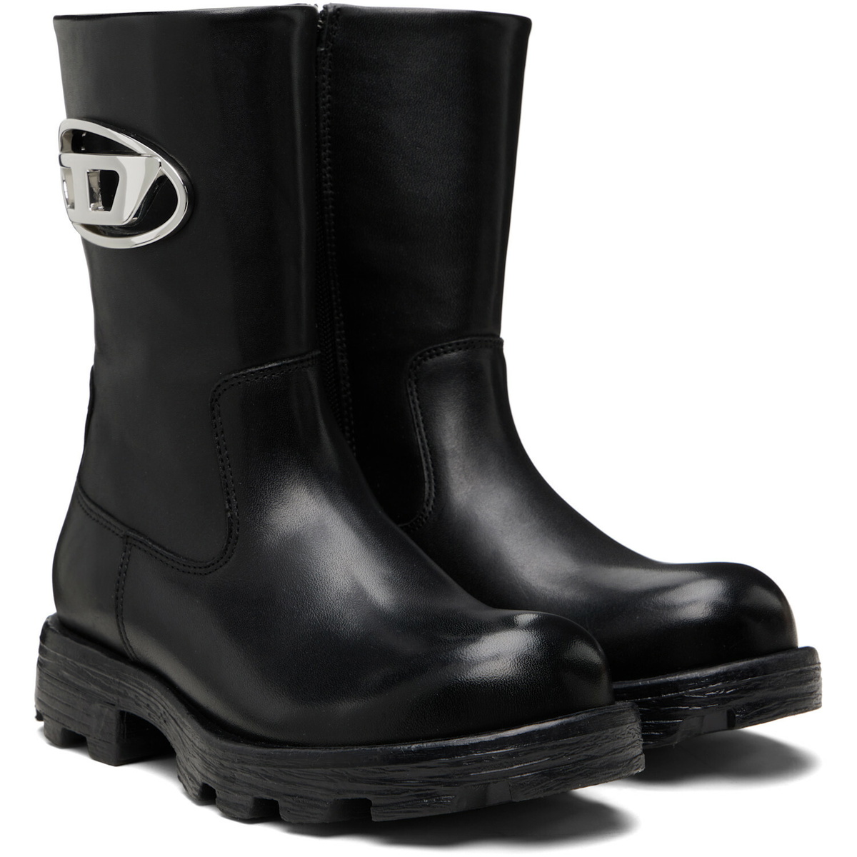 Diesel Black D-Hammer Ankle Boots