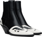 Enfants Riches Déprimés Black & White Midnight Cowboy Chelsea Boots