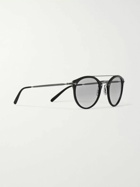 Oliver Peoples - Remick Round-Frame Acetate and Gunmetal-Tone Sunglasses